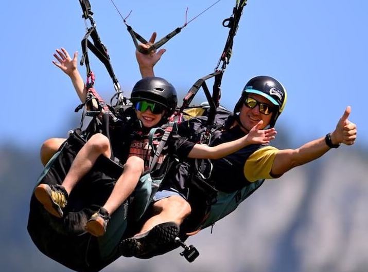 Enfants  & Vol en parapente biplace